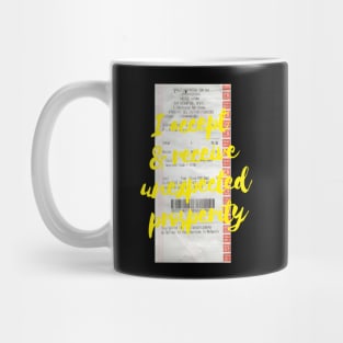 I accept and receive unexpected prosperity in neon yellow Mug